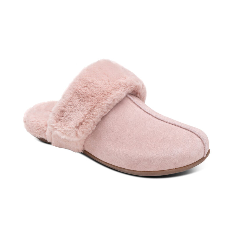 Aetrex Arianna Arch Support Hausschuhe Damen Rosa | QEE6987DB