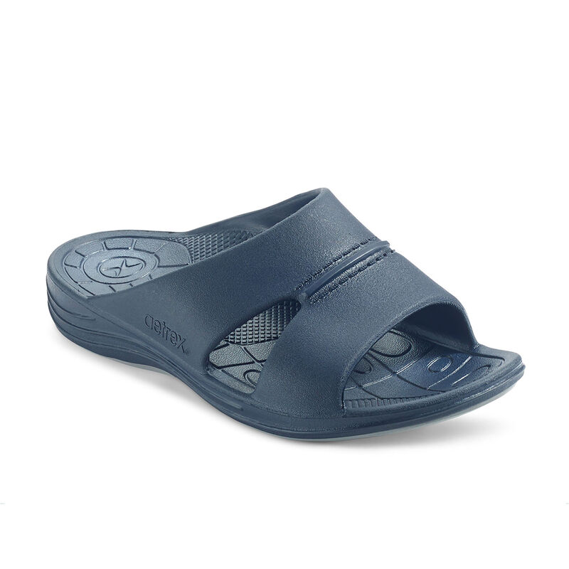 Aetrex Bali Orthotic Badelatschen Herren Navy | VUB4970GQ