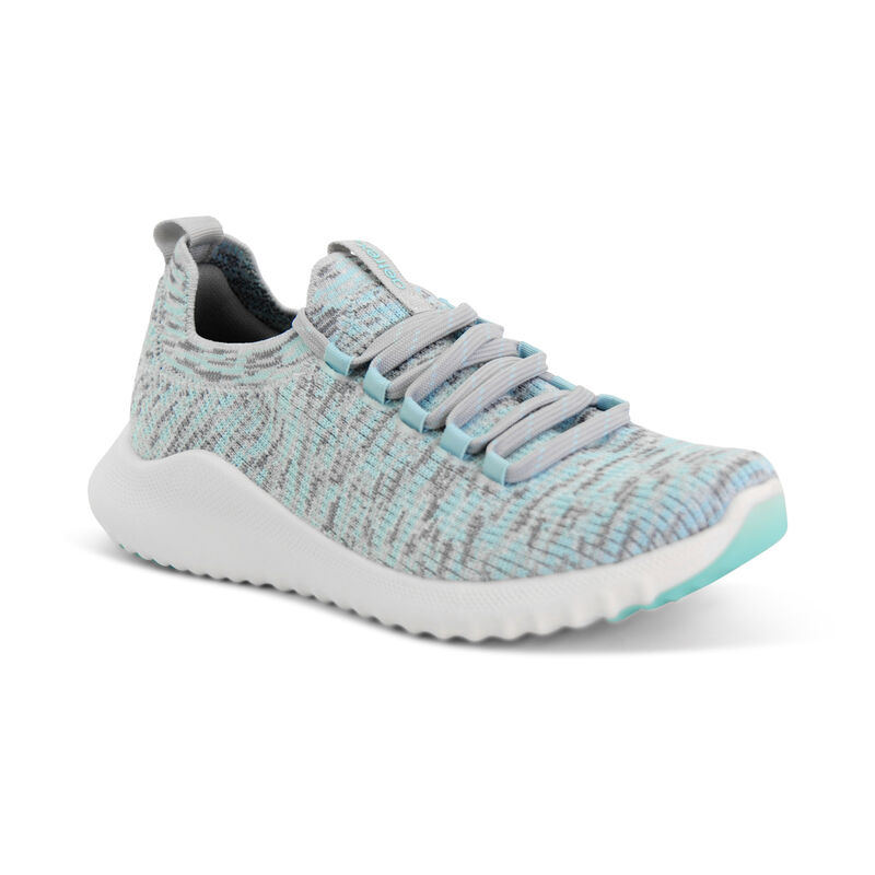 Aetrex Carly Arch Support Sneakers Damen Blau Mehrfarbig | PMA797JR