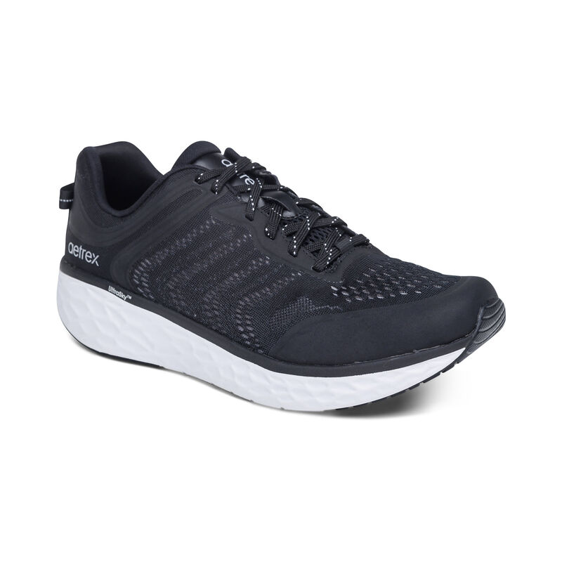 Aetrex Chase Arch Support Sneakers Herren Schwarz | MBB5421OL