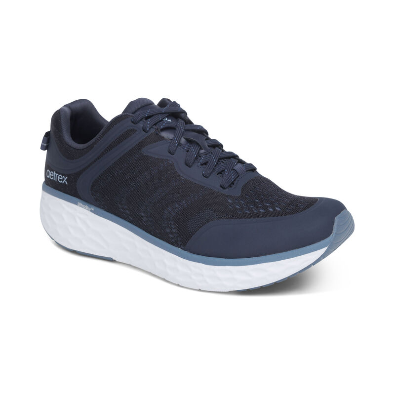 Aetrex Chase Arch Support Sneakers Herren Navy | RFB4912CL