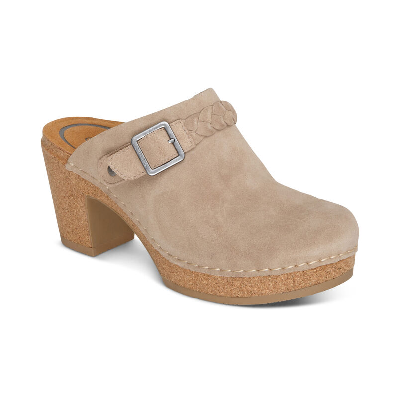 Aetrex Corey Clogs Damen Braun | IPU6274AT