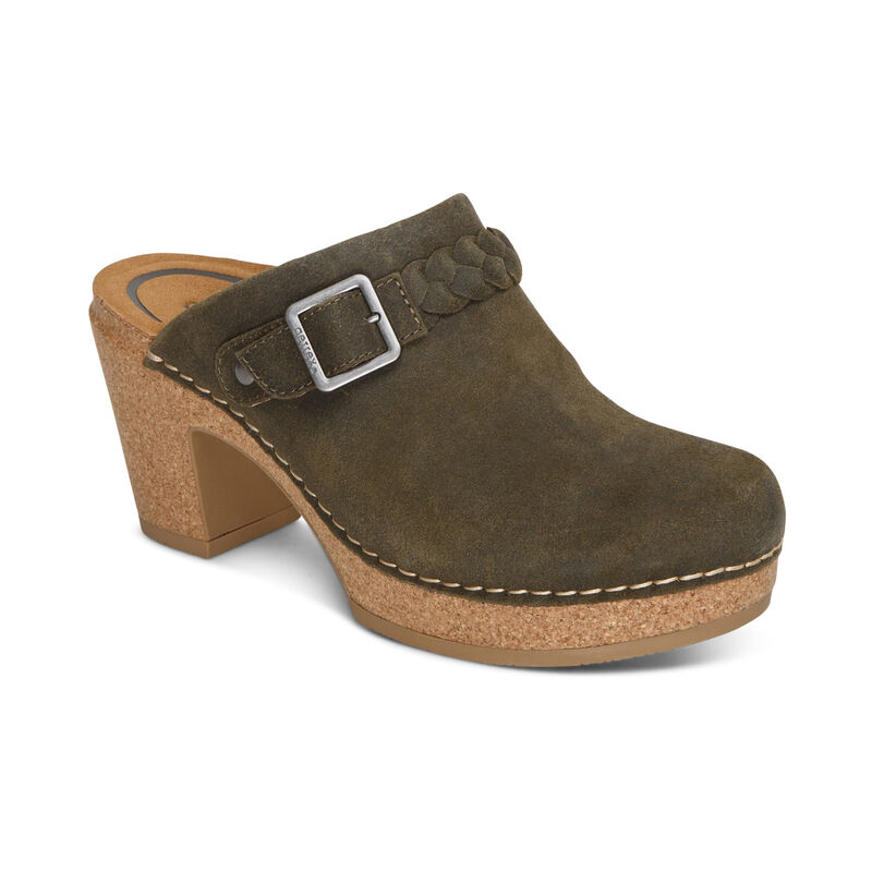 Aetrex Corey Clogs Damen Grün | BTF5739SJ