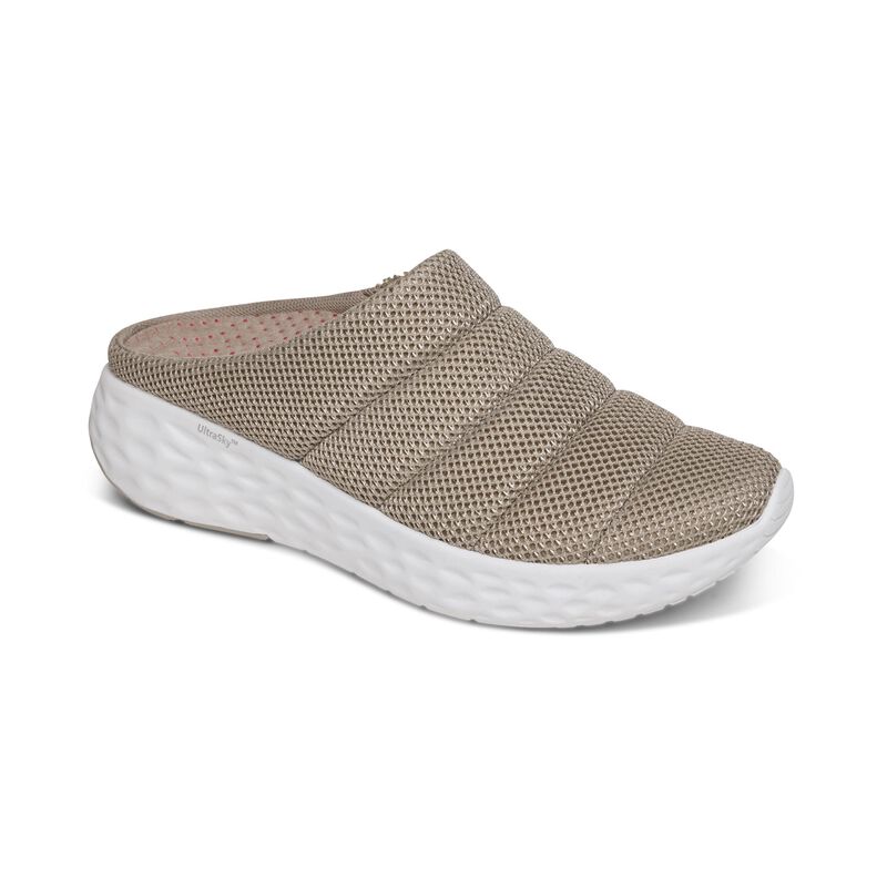 Aetrex Harley Slip-on-sneakers Damen Grau Braun | HRN4974MB