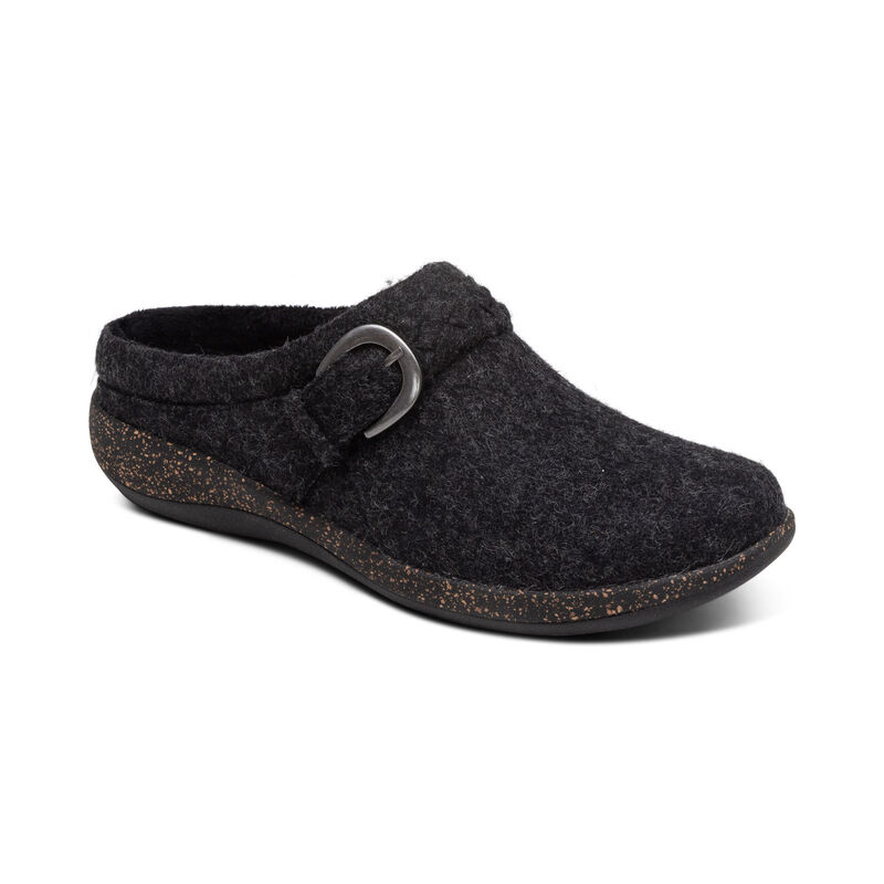 Aetrex Libby Kompfort Clogs Damen Schwarz Mehrfarbig | EML2426RZ