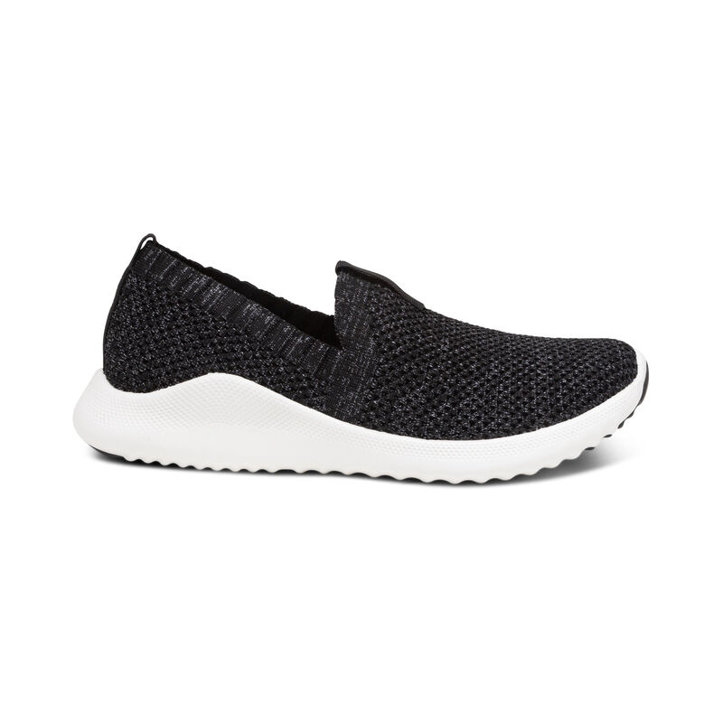 Aetrex Angie Arch Support Sneakers Damen Schwarz | DCX560VP