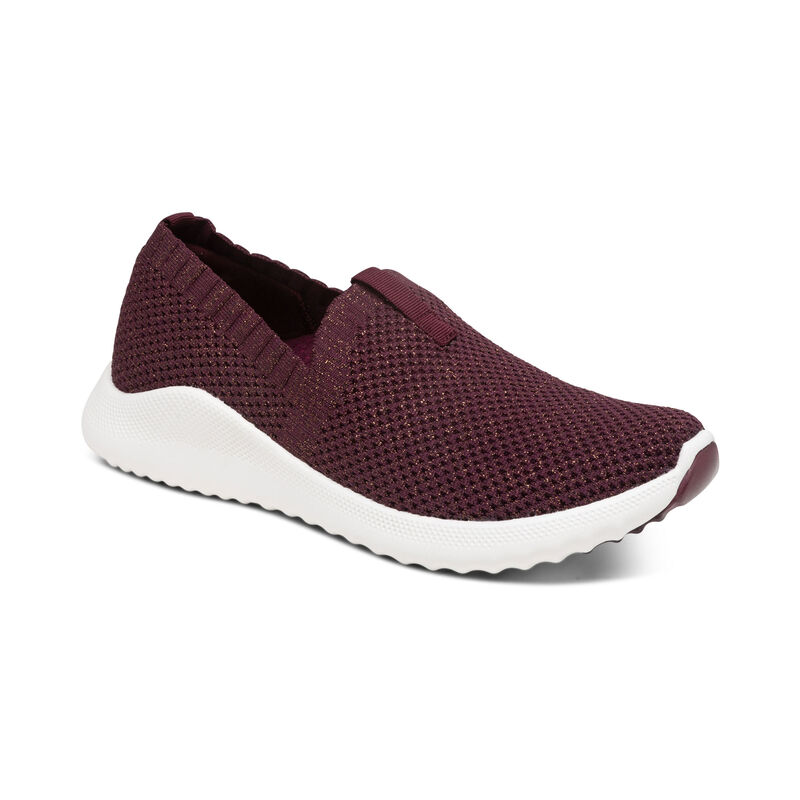 Aetrex Angie Arch Support Sneakers Damen Rot | JPN8713MH