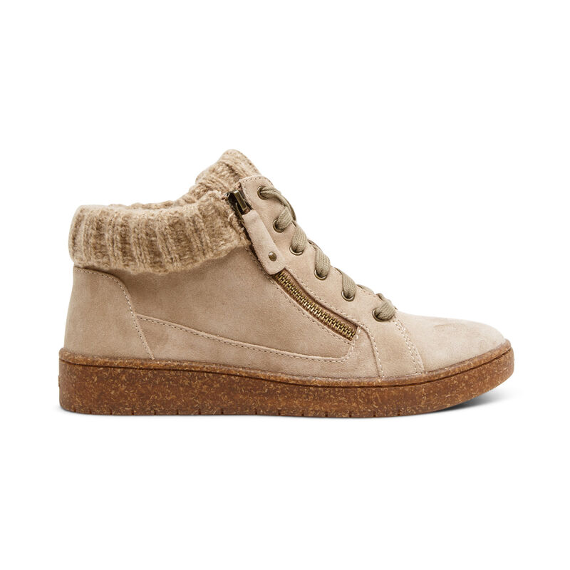 Aetrex Bonnie Arch Support Sneakers Damen Beige | VSX7797CA