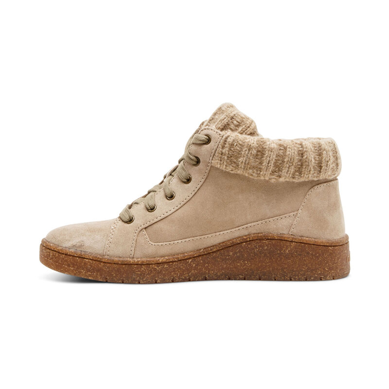 Aetrex Bonnie Arch Support Sneakers Damen Beige | VSX7797CA