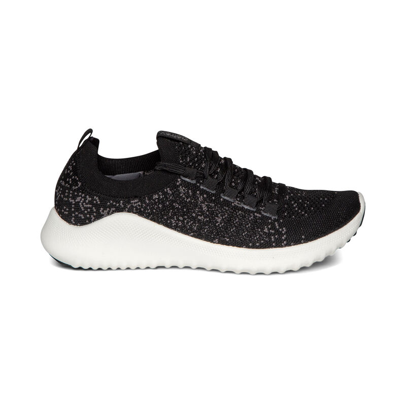 Aetrex Carly Arch Support Sneakers Damen Schwarz | COV2156NL