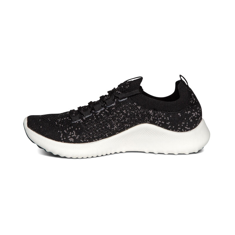 Aetrex Carly Arch Support Sneakers Damen Schwarz | COV2156NL