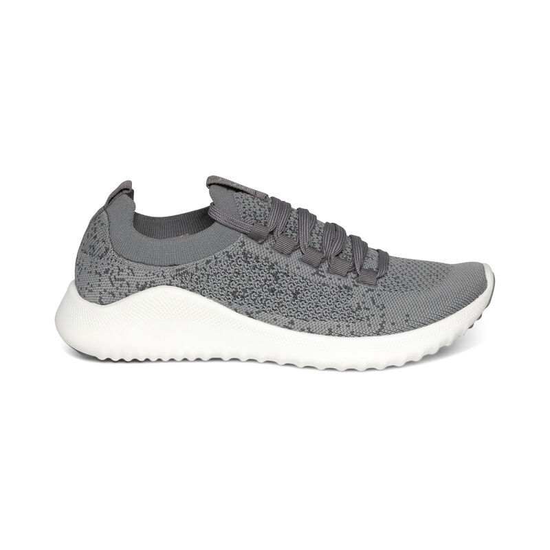 Aetrex Carly Arch Support Sneakers Damen Grau | LVH3961XG