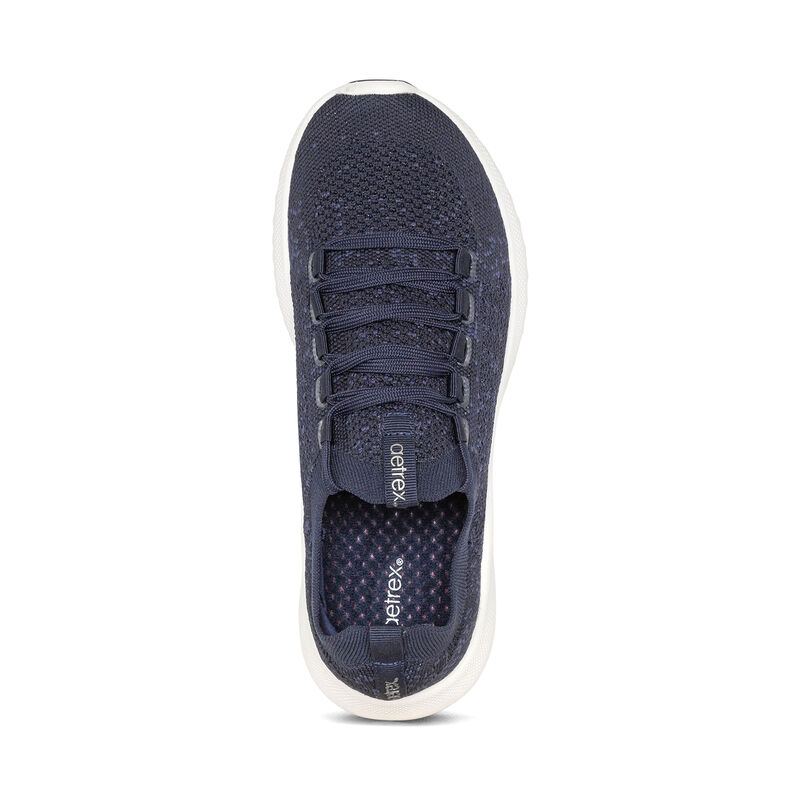 Aetrex Carly Arch Support Sneakers Damen Navy | UMR896IE