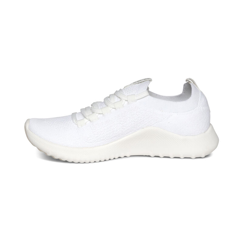 Aetrex Carly Arch Support Sneakers Damen Weiß | YTJ3362MS