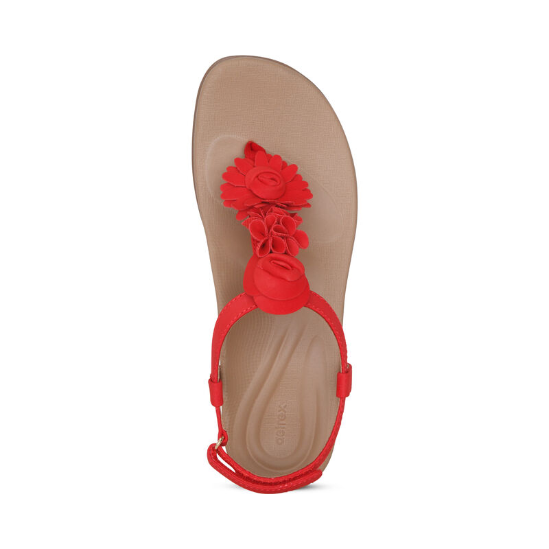 Aetrex Charli Tanga Sandalen Damen Rot | USA308GE