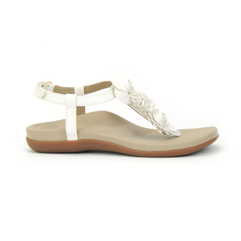 Aetrex Charli Tanga Sandalen Damen Weiß | KAB9998CL