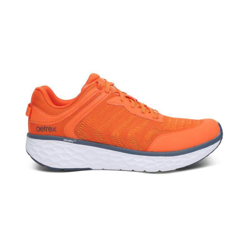 Aetrex Chase Arch Support Sneakers Herren Orange | ISH2656LJ