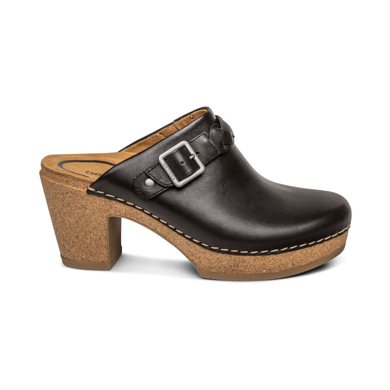 Aetrex Corey Clogs Damen Schwarz | EFU6398XB