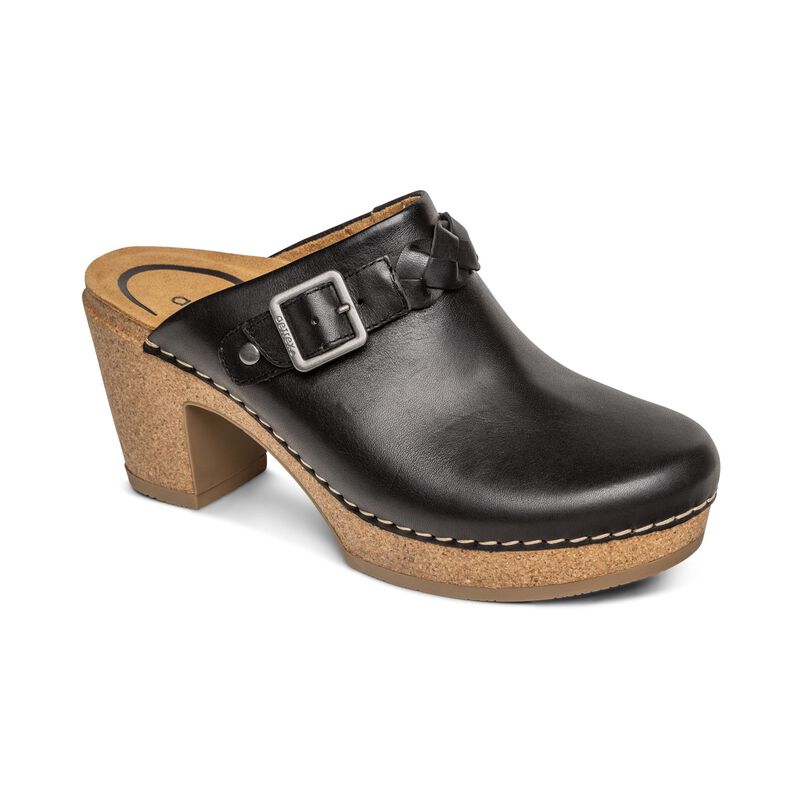 Aetrex Corey Clogs Damen Schwarz | EFU6398XB