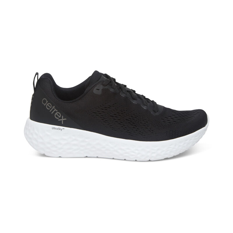 Aetrex Danika Arch Support Sneakers Damen Schwarz | TID7989QR