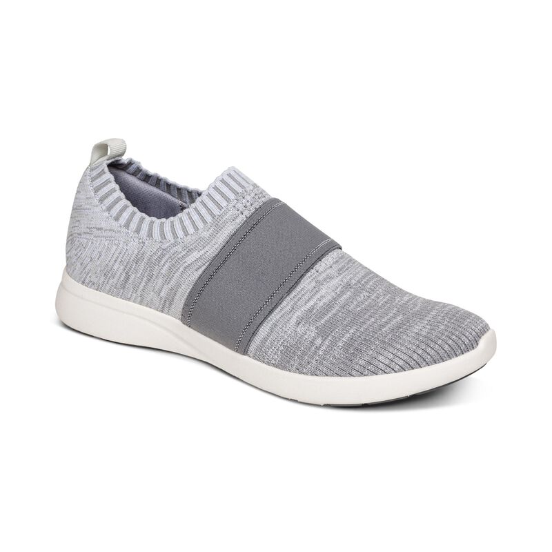 Aetrex Demi Arch Support Sneakers Damen Grau | GXY5194OZ