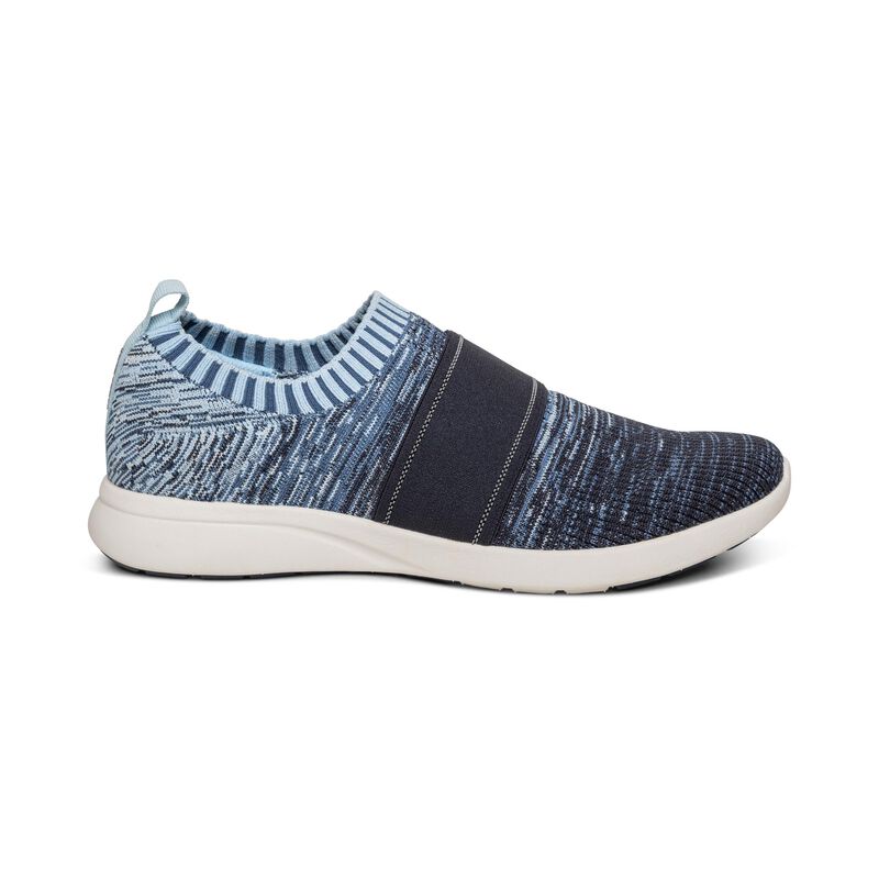 Aetrex Demi Arch Support Sneakers Damen Blau | TAT2844EW