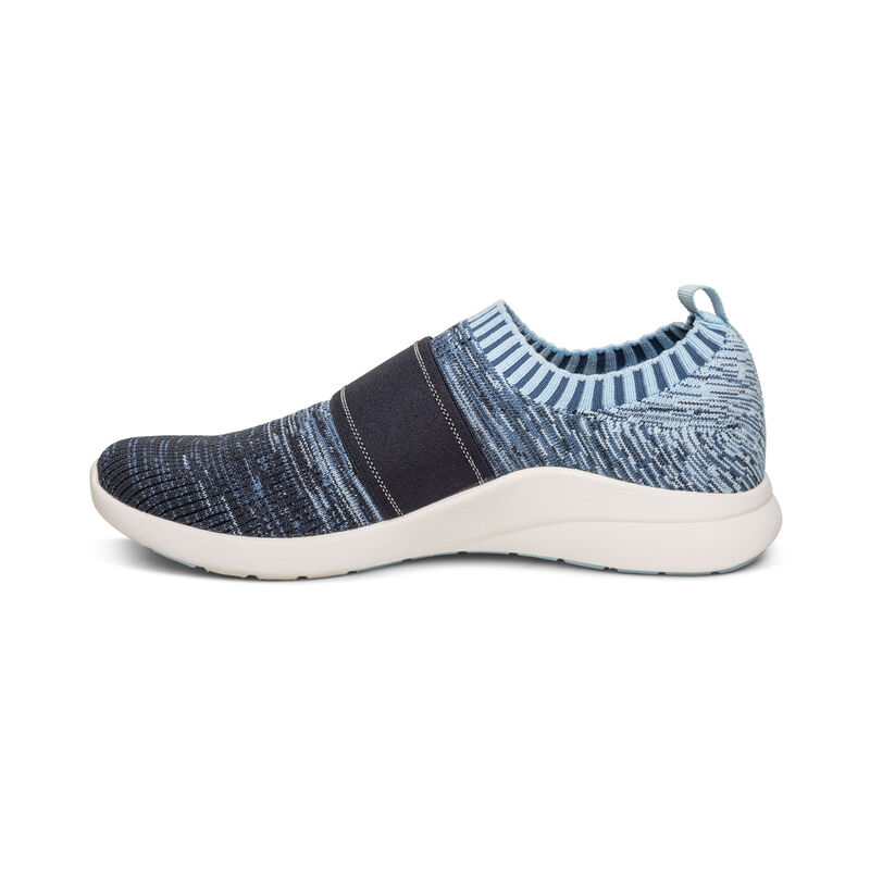 Aetrex Demi Arch Support Sneakers Damen Blau | TAT2844EW