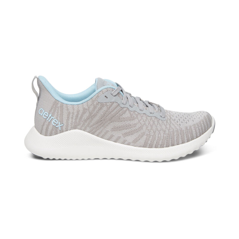 Aetrex Emery Arch Support Sneakers Damen Grau | MAC484RA