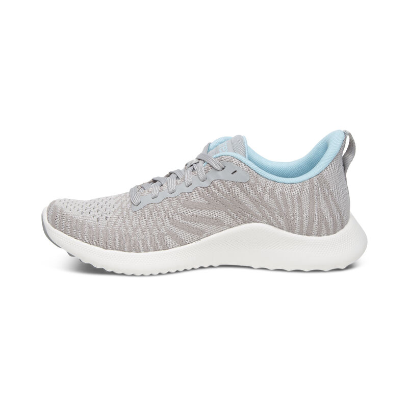 Aetrex Emery Arch Support Sneakers Damen Grau | MAC484RA