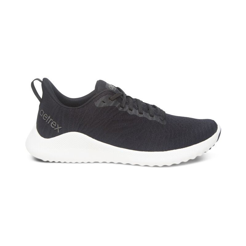 Aetrex Emery Arch Support Sneakers Damen Schwarz | WOU9754OD