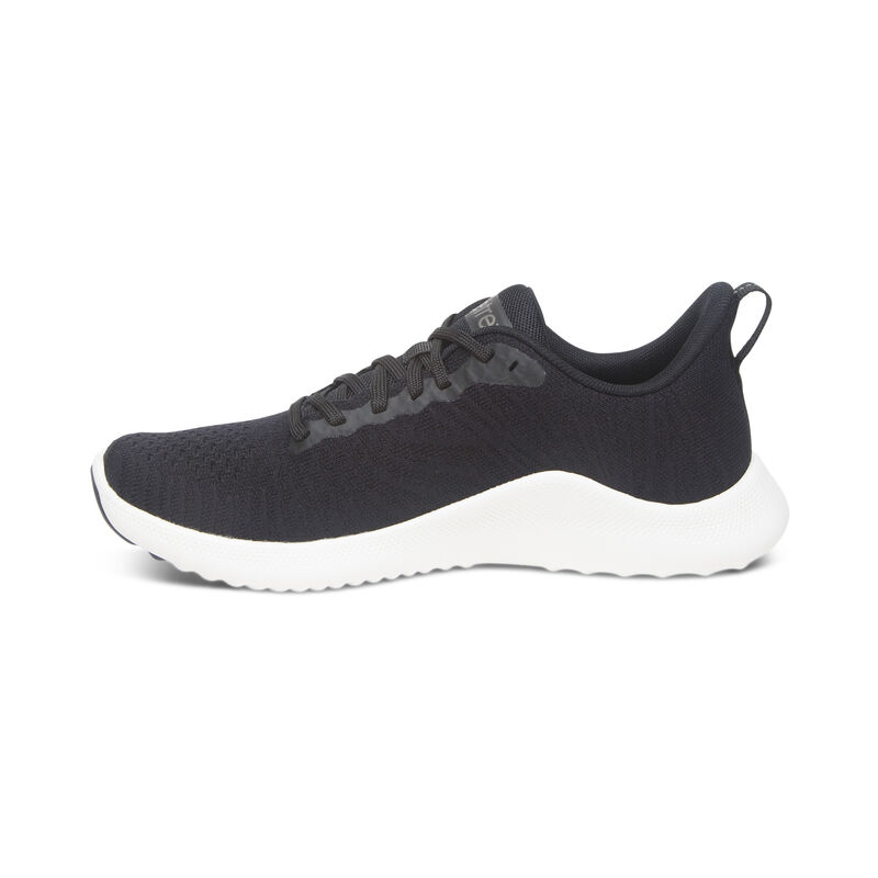 Aetrex Emery Arch Support Sneakers Damen Schwarz | WOU9754OD