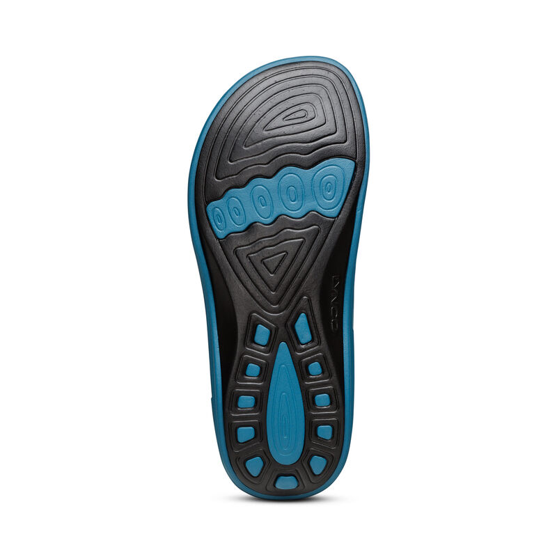 Aetrex Fiji Orthotic Flip Flops Damen Blau | EAK5525JA