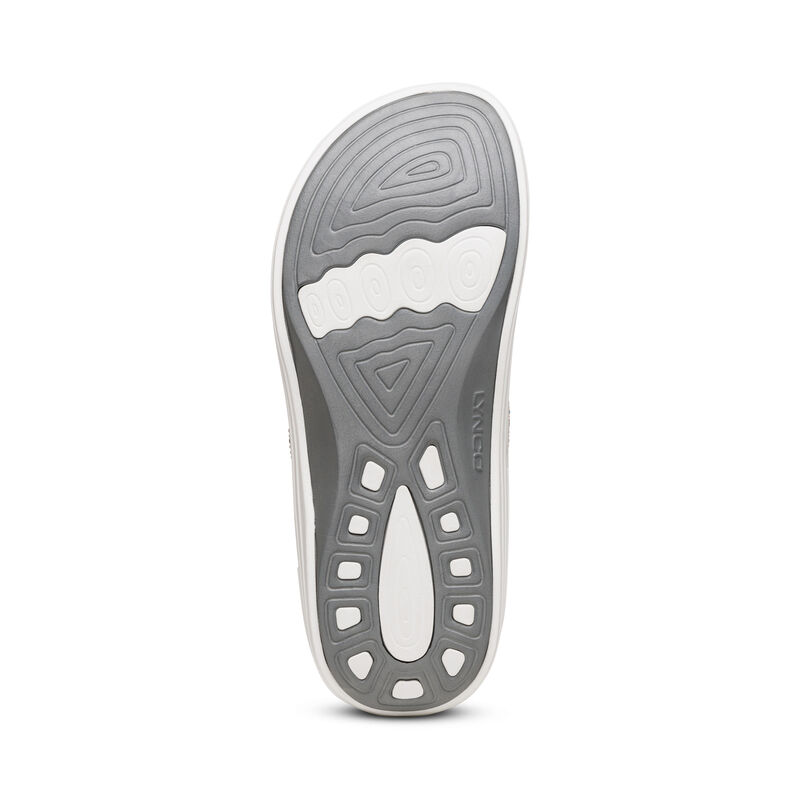 Aetrex Fiji Orthotic Flip Flops Damen Weiß Mehrfarbig | CMQ3220IR