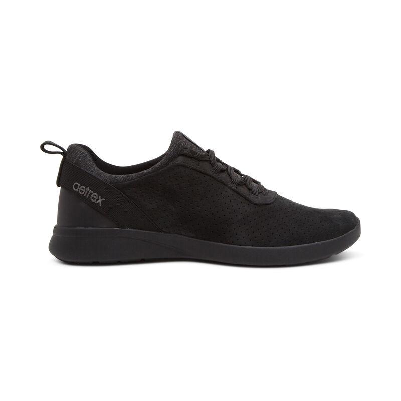 Aetrex Kora Arch Support Sneakers Damen Schwarz | GMJ7565CC