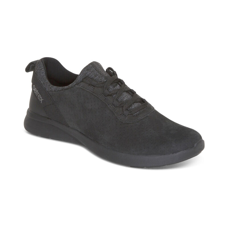 Aetrex Kora Arch Support Sneakers Damen Schwarz | GMJ7565CC