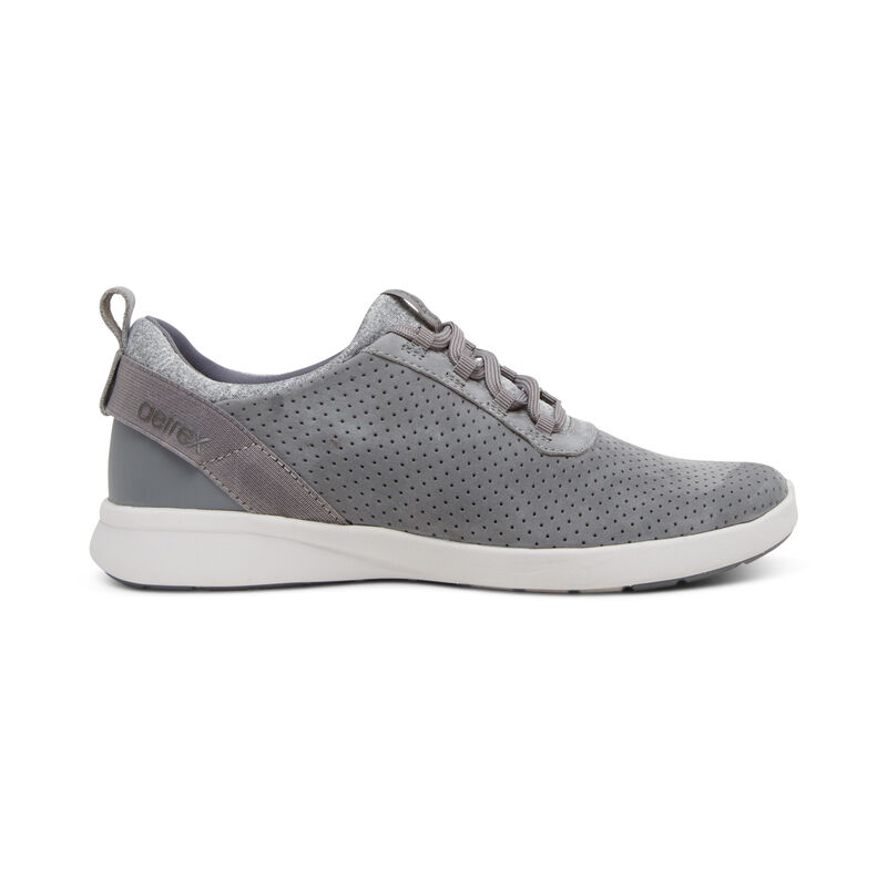 Aetrex Kora Arch Support Sneakers Damen Grau | GQO6381NR