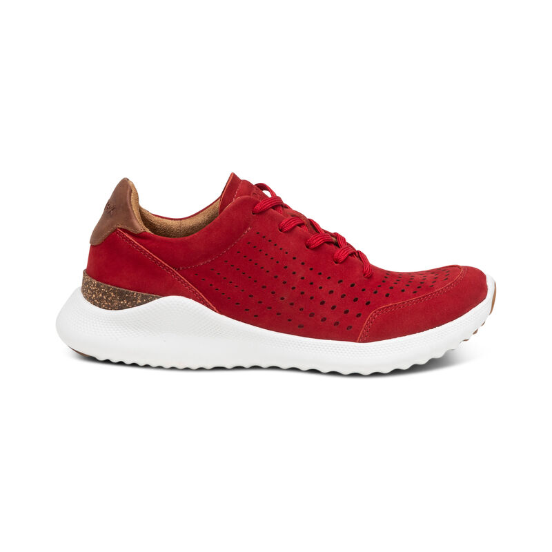 Aetrex Laura Arch Support Sneakers Damen Rot | ZNL7111JN