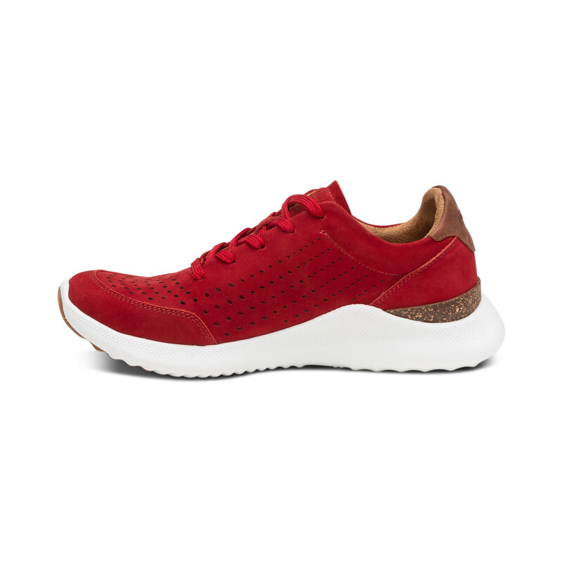 Aetrex Laura Arch Support Sneakers Damen Rot | ZNL7111JN