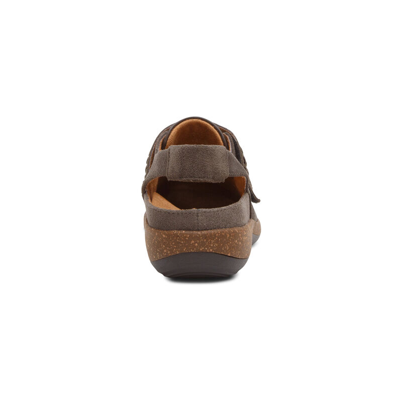 Aetrex Leni Slingback Clogs Damen Grau Braun | GER7966CP