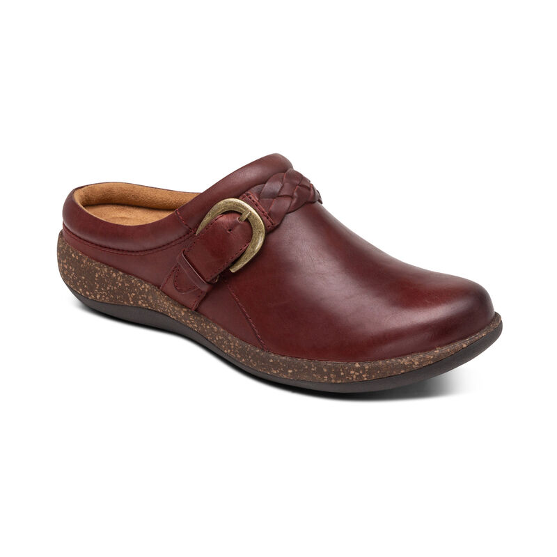 Aetrex Libby Kompfort Clogs Damen Rot | ALT3022XJ