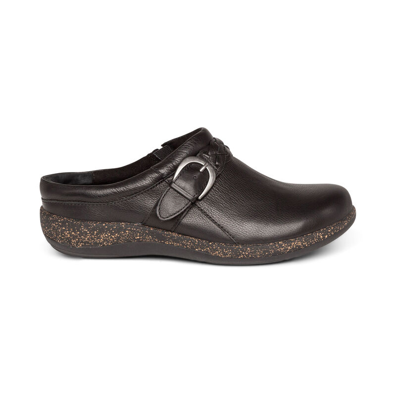 Aetrex Libby Kompfort Clogs Damen Schwarz | AJQ3750UA