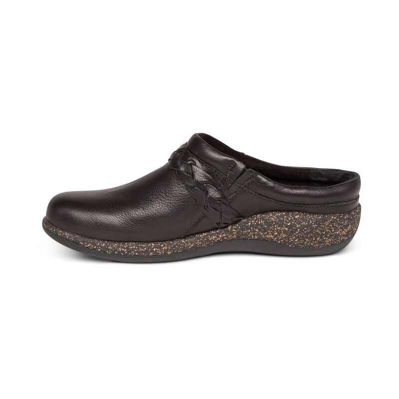 Aetrex Libby Kompfort Clogs Damen Schwarz | AJQ3750UA