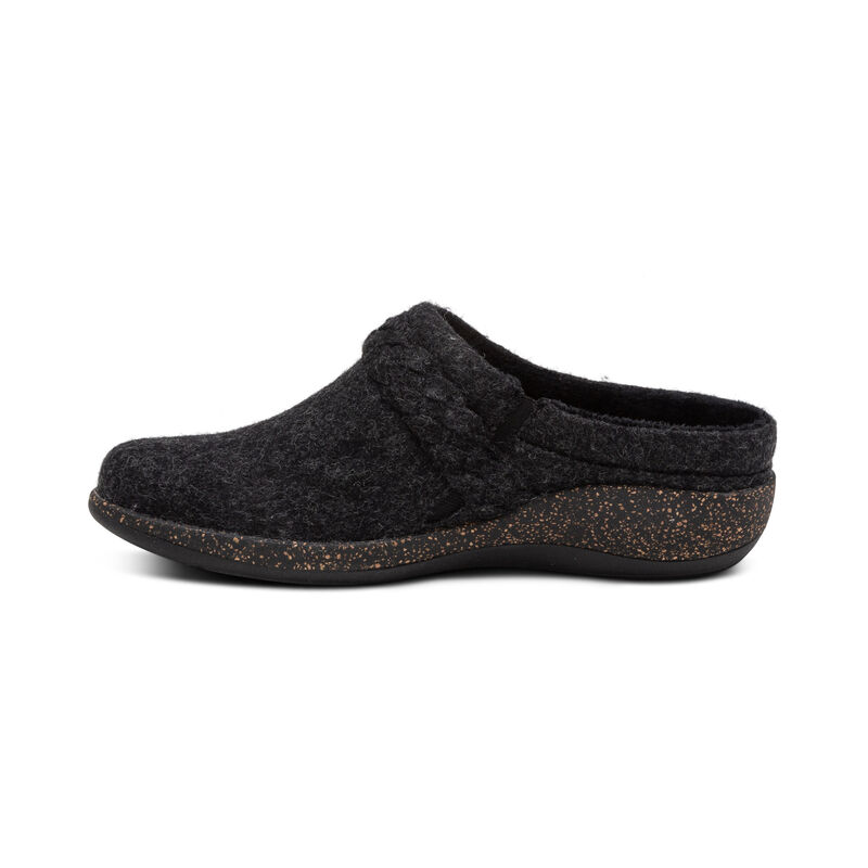 Aetrex Libby Kompfort Clogs Damen Schwarz Mehrfarbig | EML2426RZ