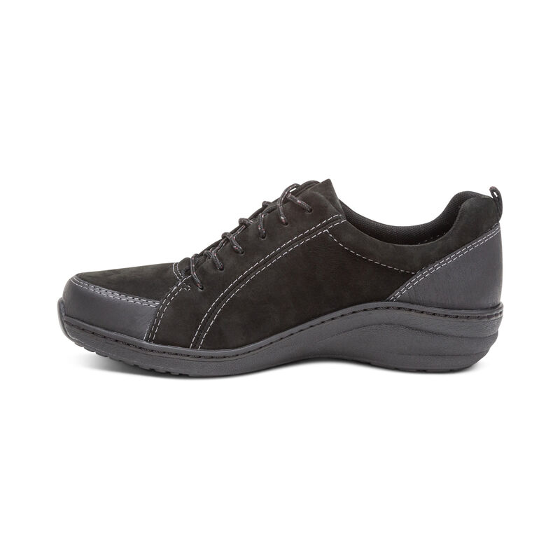 Aetrex Mara Wasserdichte Lässige Wandern Sneakers Damen Schwarz | GTV8660UJ