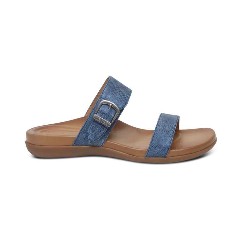 Aetrex Mimi Wasser-Friendly Sandalen Damen Navy | HFY333OG