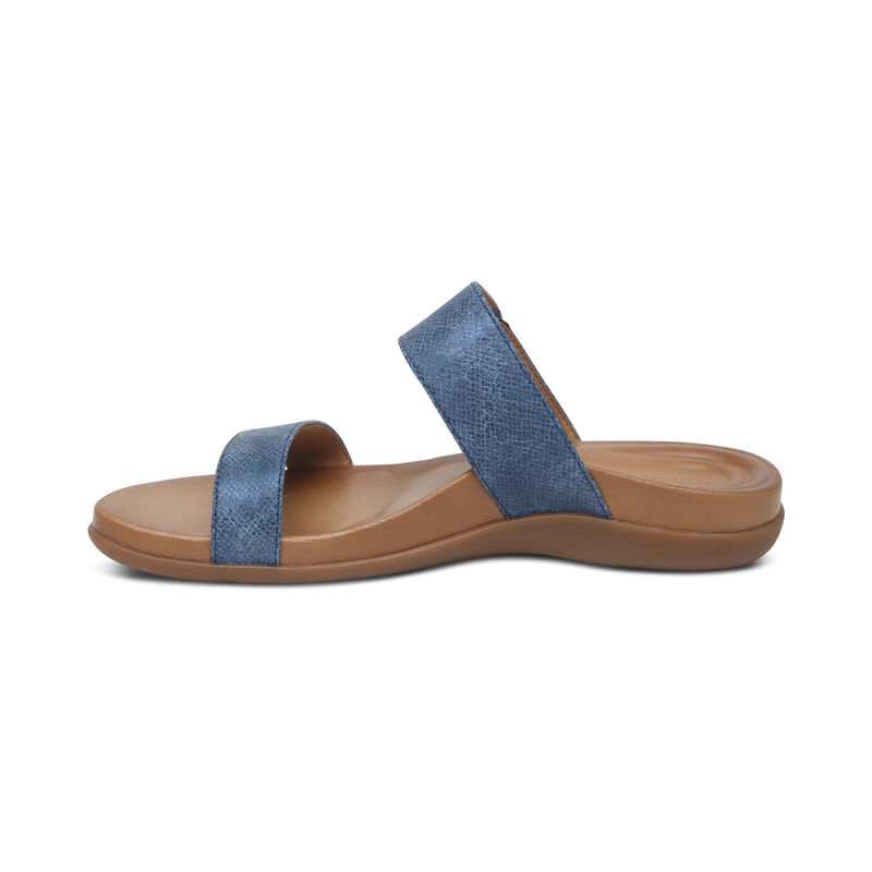 Aetrex Mimi Wasser-Friendly Sandalen Damen Navy | HFY333OG