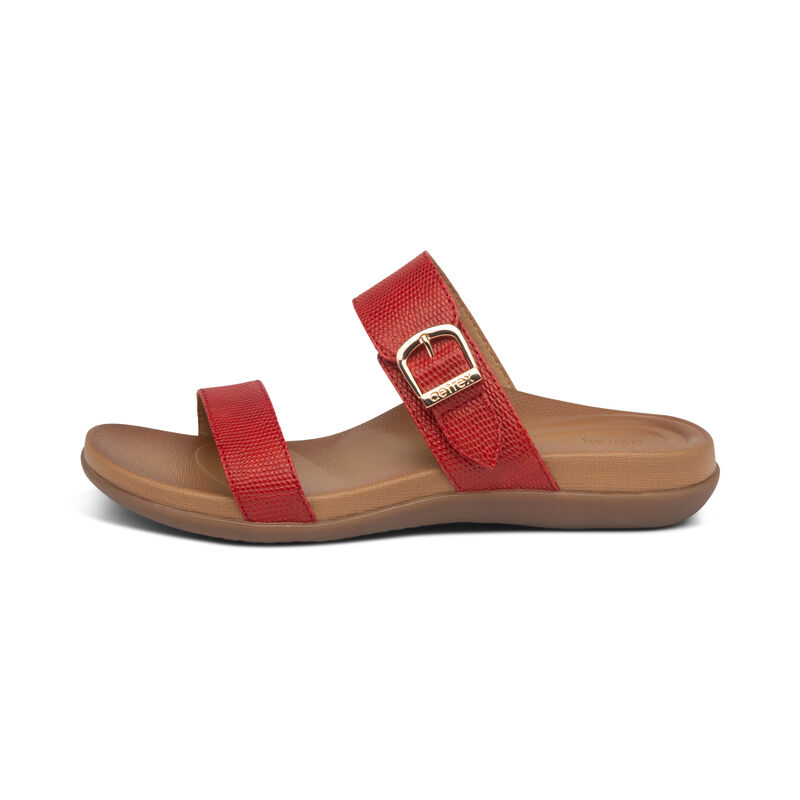 Aetrex Mimi Wasser-Friendly Sandalen Damen Rot | ZUE1980RL