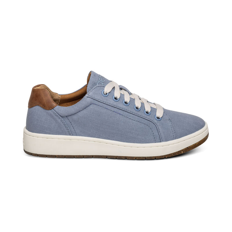 Aetrex Renee Arch Support Sneakers Damen Blau | LEI4253KQ