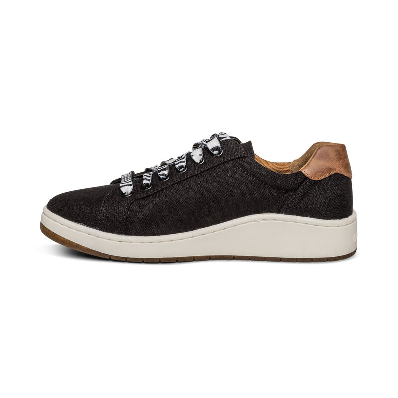 Aetrex Renee Arch Support Sneakers Damen Schwarz | TCC483RX