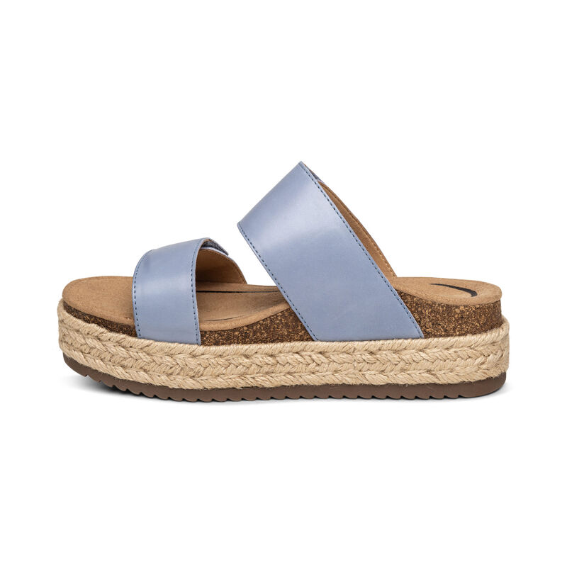 Aetrex Sofie Sandalen Damen Blau | LCU9721ZA